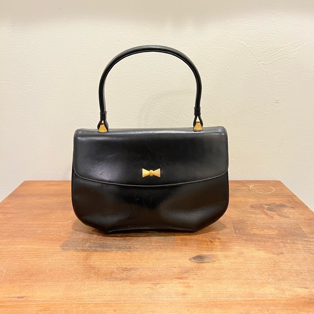 Vintage Prestige Lambskin Top Handle Handbag